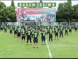 TNI-Polri di NTB Kompak Gowes Bareng Meriahkan HUT ke-60 Korem 162/WB