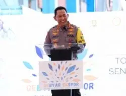 Kapolri Jenderal Sigit Hadiri Gebyar Ekspor Tutup Tahun 2021, Ini Pesannya