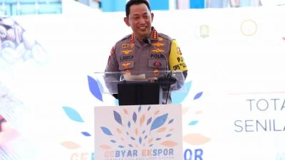 Kapolri Jenderal Sigit Hadiri Gebyar Ekspor Tutup Tahun 2021, Ini Pesannya