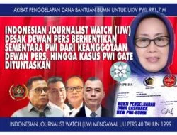 IJW Surati Dewan Pers: Berhentikan Sementara PWI dari Keanggotaan Dewan Pers Hingga PWI Gate Tuntas!