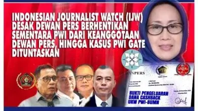 IJW Surati Dewan Pers: Berhentikan Sementara PWI dari Keanggotaan Dewan Pers Hingga PWI Gate Tuntas!