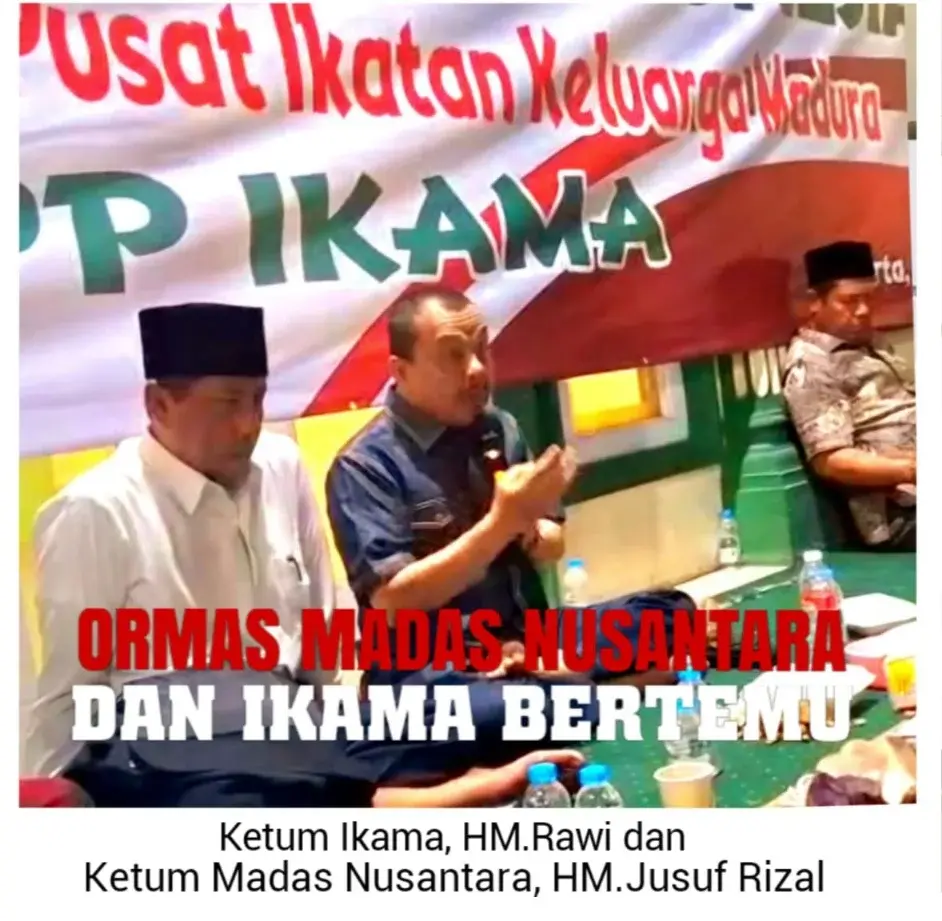 Ormas Madas Nusantara dan Ikama Bertemu, Haji Rawi dan Jusuf Rizal: Kita Bangun SDM Masyarakat Madura Menuju Generasi Emas 2045