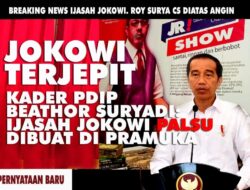 Politisi PDIP Beator Suryadi Ungkap Ijazah Palsu Jokowi Dicetak di Pramuka, JR Mendengar Desas-desus Uang Pencitraan Rp2 Triliun