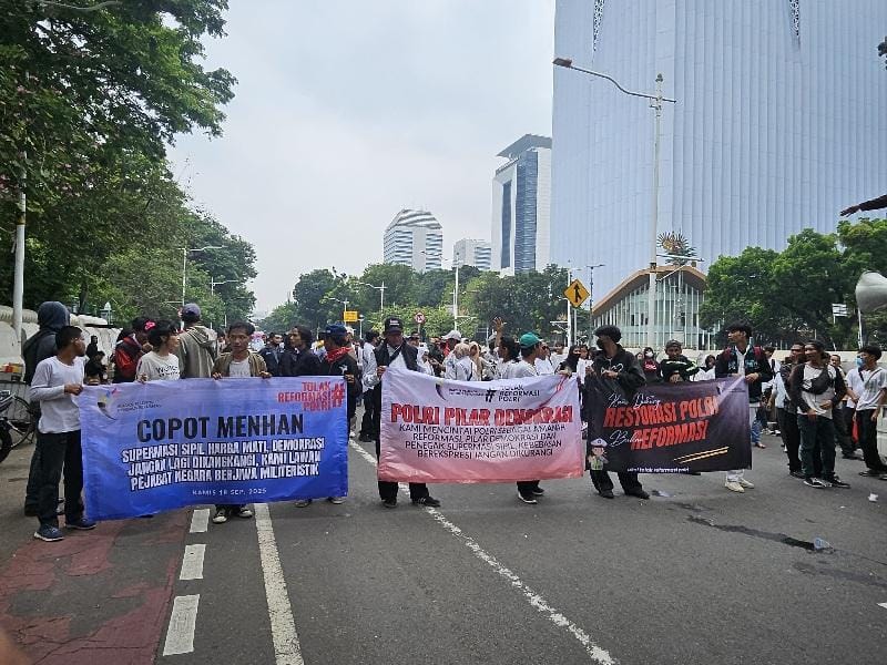 Demo IPPR Tolak Reformasi Polri dan Desak Menhan Tarik Pasukan TNI dari Ranah Sipil