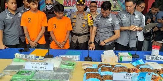 Polda Riau Ungkap 1.066 Kasus Narkoba di Triwulan I-2026